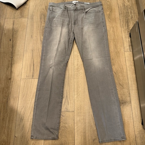 Frame Denim Gray Slim Jeans L’Homme Size 40 - Picture 1 of 3